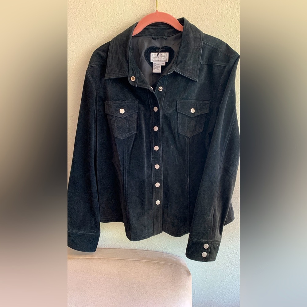 Black 100% Suede Leather Jacket